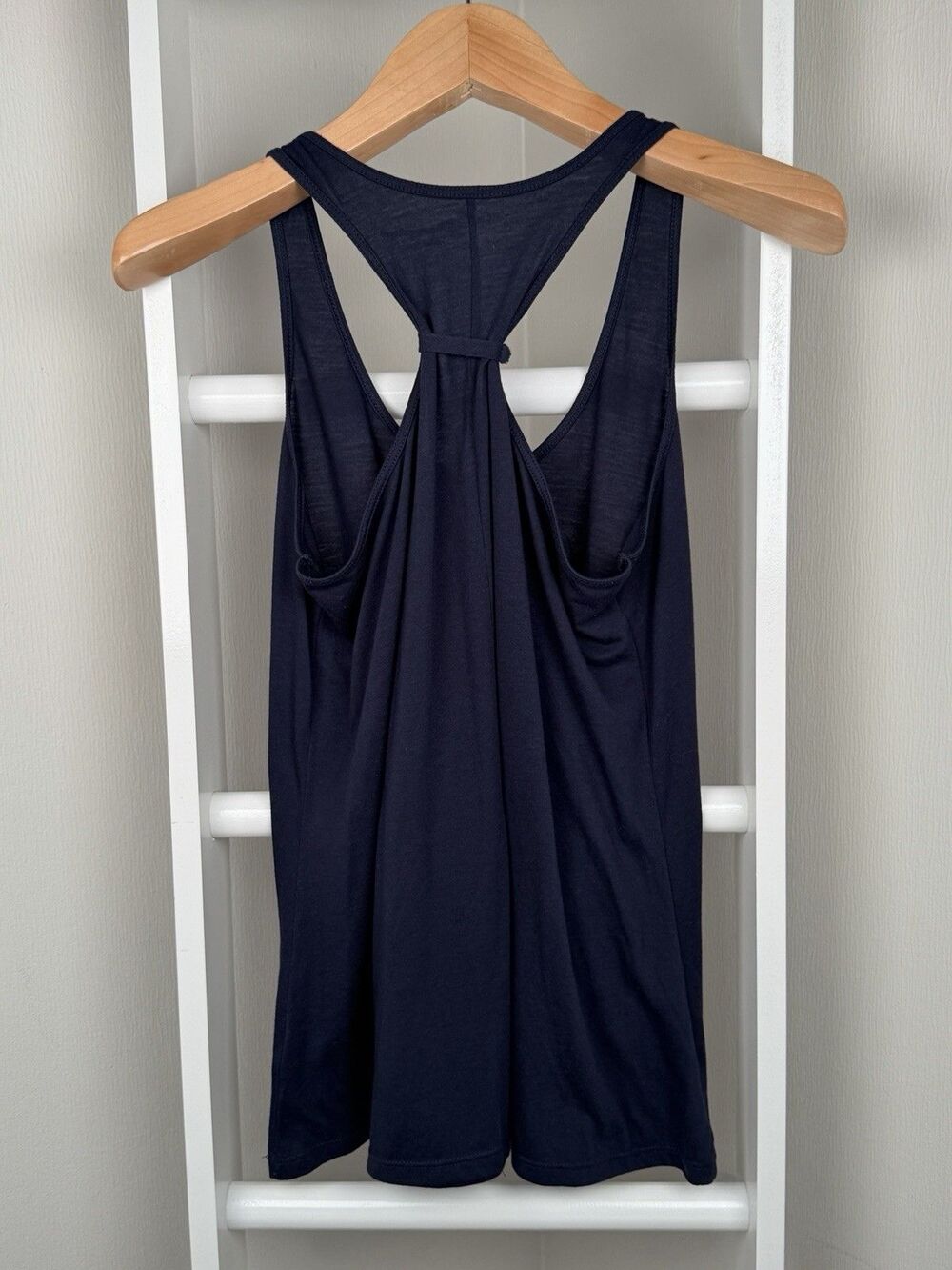 Notre Dame Athletic Knit Tank Top Champion Womens L Navy Racerback Activewear EC - Picture 10 of 11